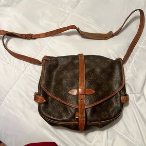 Double sided vintage Louis Vuitton side bag